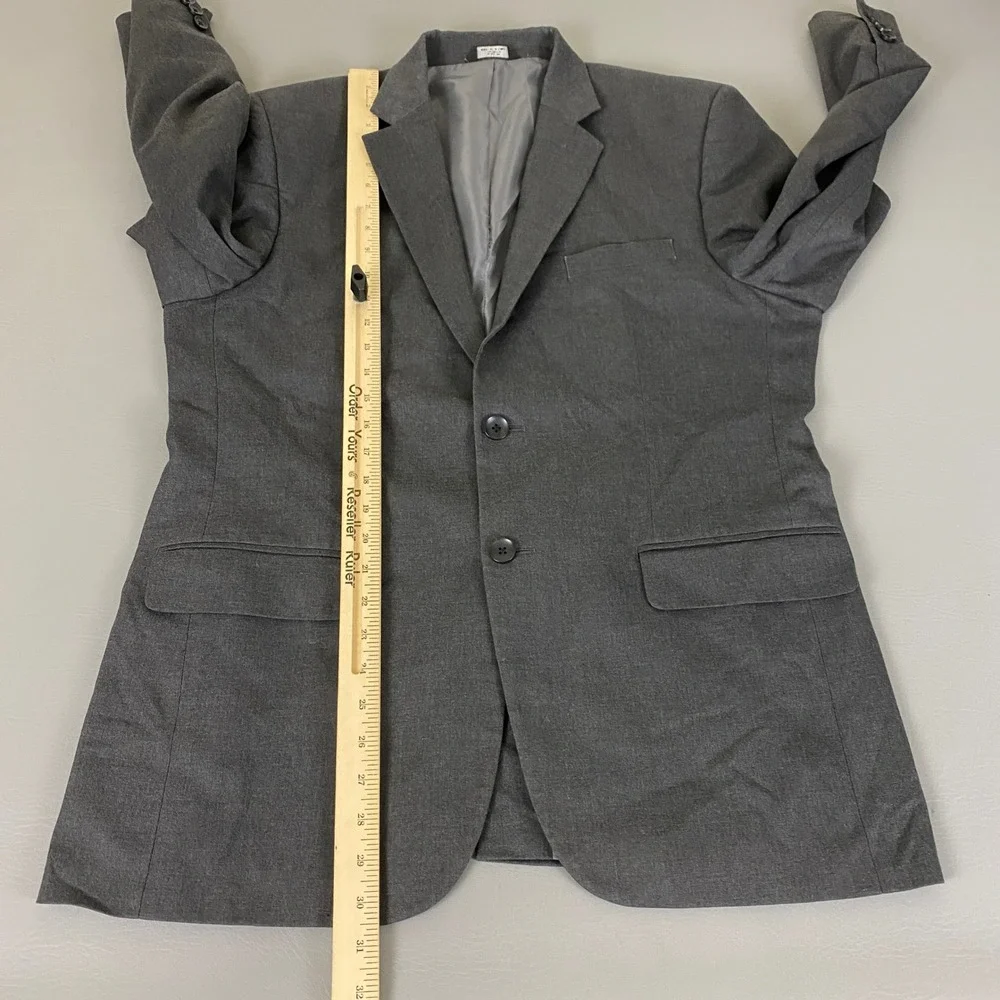 Haggar Suit Two Piece Mens 40x36W‎ Classic Fit Gray Jacket Pants Set Business